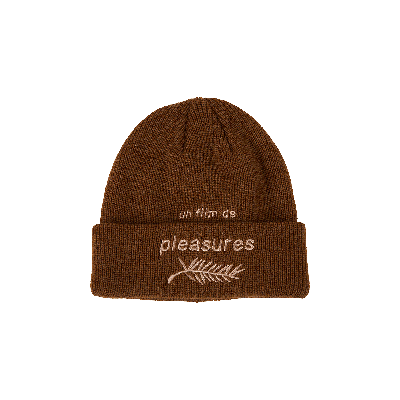 Pre-owned Pleasures Film Beanie 'brown'