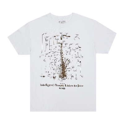 Pre-owned Pleasures Saxophone T-shirt 'white'