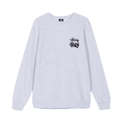 Pre-owned Stussy Dice Crew 'ash Heather' In Grey