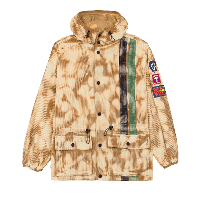 Pre-owned Brain Dead Hooded Corduroy Racing Jacket 'cream'