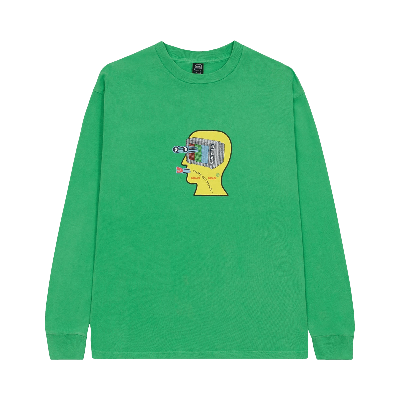 Pre-owned Brain Dead Tele Eyes Long Sleeve 'kelly Green'