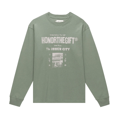 Pre-owned Honor The Gift Stereo Long-sleeve 'sage' In Green