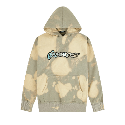 Pre-owned Pleasures Decay Hoodie 'bleach Dye' In Tan