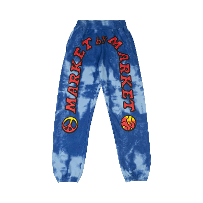 Pre-owned Market Cali Lock Gradient Tie Dye Sweatpants 'blue Tie Dye' In Multi-color