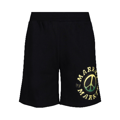 Pre-owned Market Cali Lock Gradient Sweatshorts 'black Overdye'