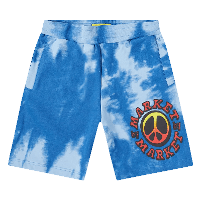 Pre-owned Market Cali Lock Gradient Tie Dye Sweatshorts 'blue Tie Dye' In Multi-color