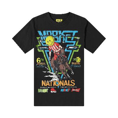 Pre-owned Market Smiley Polo Horserace Tee 'black'