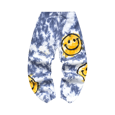Pre-owned Market Smiley Sun Dye Sweatpants 'yellow Blue Tie Dye' In Multi-color