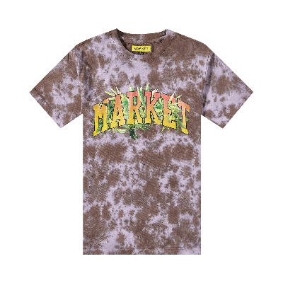 Pre-owned Market Arc Herbal Remedy Tie Dye Tee 'purple Grey White' In Multi-color