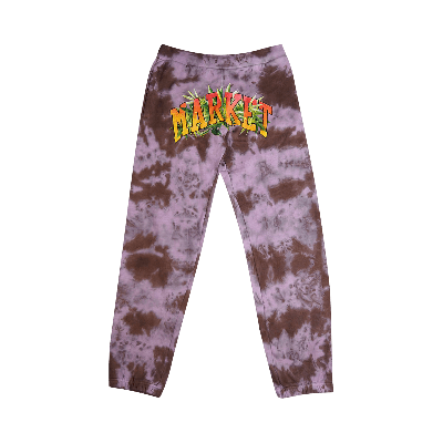Pre-owned Market Arc Herbal Remedy Sweatpants 'purple Grey White' In Multi-color