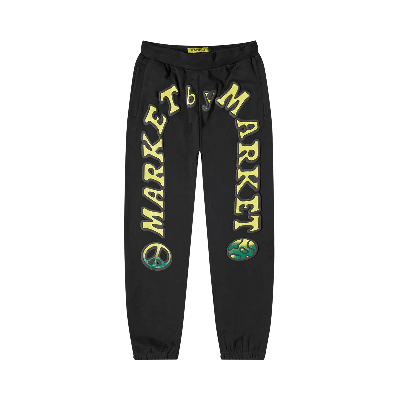 Pre-owned Market Cali Lock Gradient Sweatpants 'black Overdye/bodye' In Multi-color
