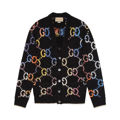 Pre-owned Gucci Gg Cardigan 'black'