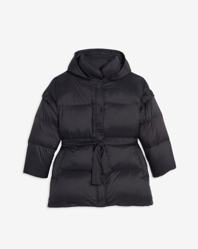 Iro Querra Belted Down Jacket In Black
