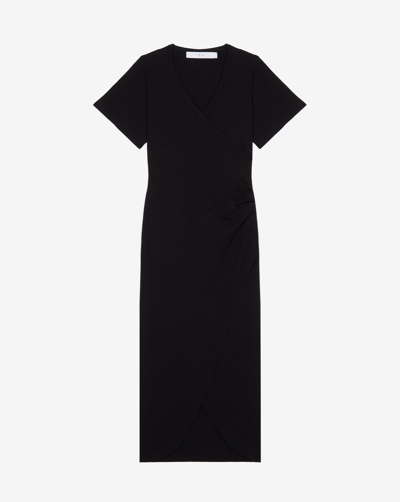 Iro Lemica Long V-neck Dress In Black