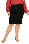 Maree Pour Toi High Waist Compression Skirt In Black