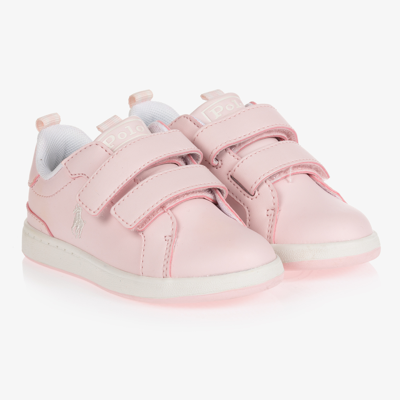 Polo Ralph Lauren Babies' Girls Pink Logo Trainers