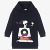 MARC JACOBS MARC JACOBS GIRLS BLUE SNOOPY HOODIE DRESS
