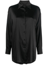TOM FORD BLACK POINTED-COLLAR BUTTON-UP SHIRT