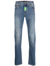 Philipp Plein Hexagon Straight-cut Jeans In Blu