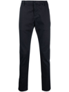 Dondup Gaubert Stretch Cotton Trousers In Blu