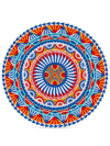 Dolce & Gabbana Porcelain Charger Plate In Blue