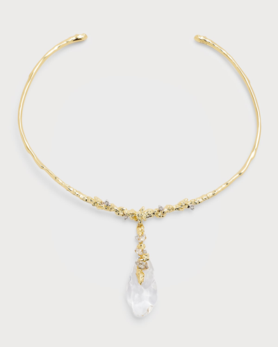 Alexis Bittar Dream Rain Collar Necklace In Gold