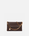 Stella Mccartney Falabella Mini Shoulder Bag In Chocolate Brown