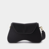 Elleme Space Bag Aus Schwarzem Leder Mit Weisser Naht In Black