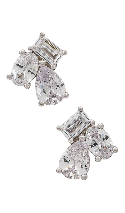 Shashi Pierre Stud In Silver