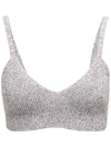 Off-white White Cropped Top In Viscose Blend In White