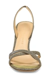 Veronica Beard Analita Slingback Sandal In Silver/ Gold