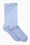 Cos 2-pack Ribbed Socks In Blue