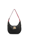 Christian Louboutin Carasky Small Studded Leather Shoulder Bag In Black/gold