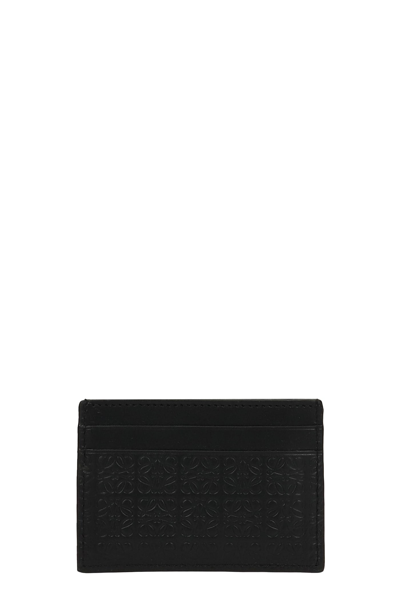 Loewe Wallet In Black Leather
