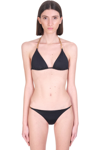 Versace Beachwear In Black Polyamide In Black