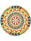 Dolce & Gabbana Charger Plate In Fine Porcelain Multicolor Unisex Onesize In Blue
