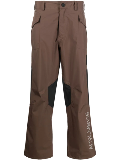 A-cold-wall* Straight-leg Cargo Trousers In Brown