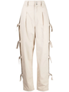 Isabel Marant Étoile Isabel Marant Etoile Kanna Cargo Beige Pants In 23ec Ecru