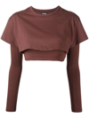 JACQUEMUS LE DOUBLE T-SHIRT LAYERED TOP