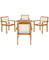 SAFAVIEH CHANTE 5PC OUTDOOR DINING SET