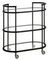 Hudson & Canal Leif Bar Cart, 30" X 17"