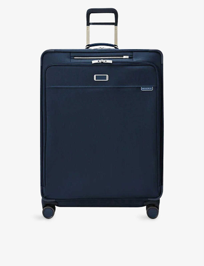 Briggs & Riley Baseline Expandable Shell Suitcase 78.7cm In Navy