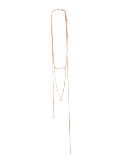 Dsquared2 Multiple Chain Necklace In Oro