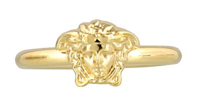 Versace Ring With Medusa Head In Gold