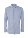 Caliban Striped Shirt In White Blue