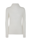 Issey Miyake Spongy Bk Wt 28 Turtle Neck In White