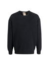 Ten C Patch-detail Cotton Sweatshirt In Black