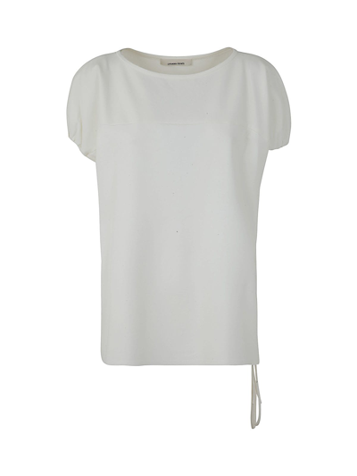 Liviana Conti Belted Blouse In Chalk