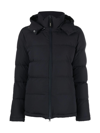 Aspesi Feather-down Padded Puffer Jacket In Navy Navy