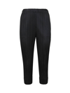 Issey Miyake Thicker Bottoms 2 Straight Trousers In Black